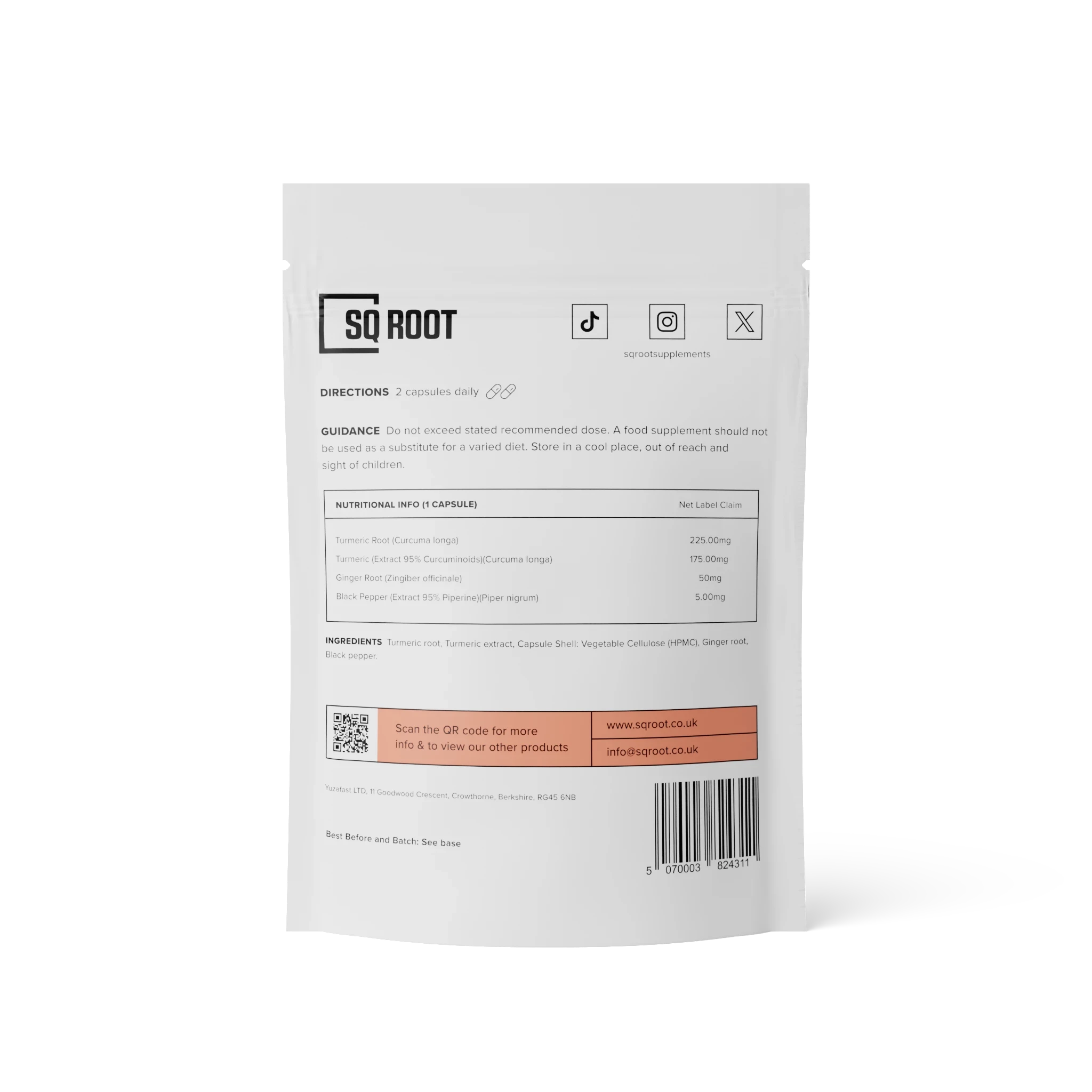 Turmeric + Ginger, Curcumin & Black Pepper